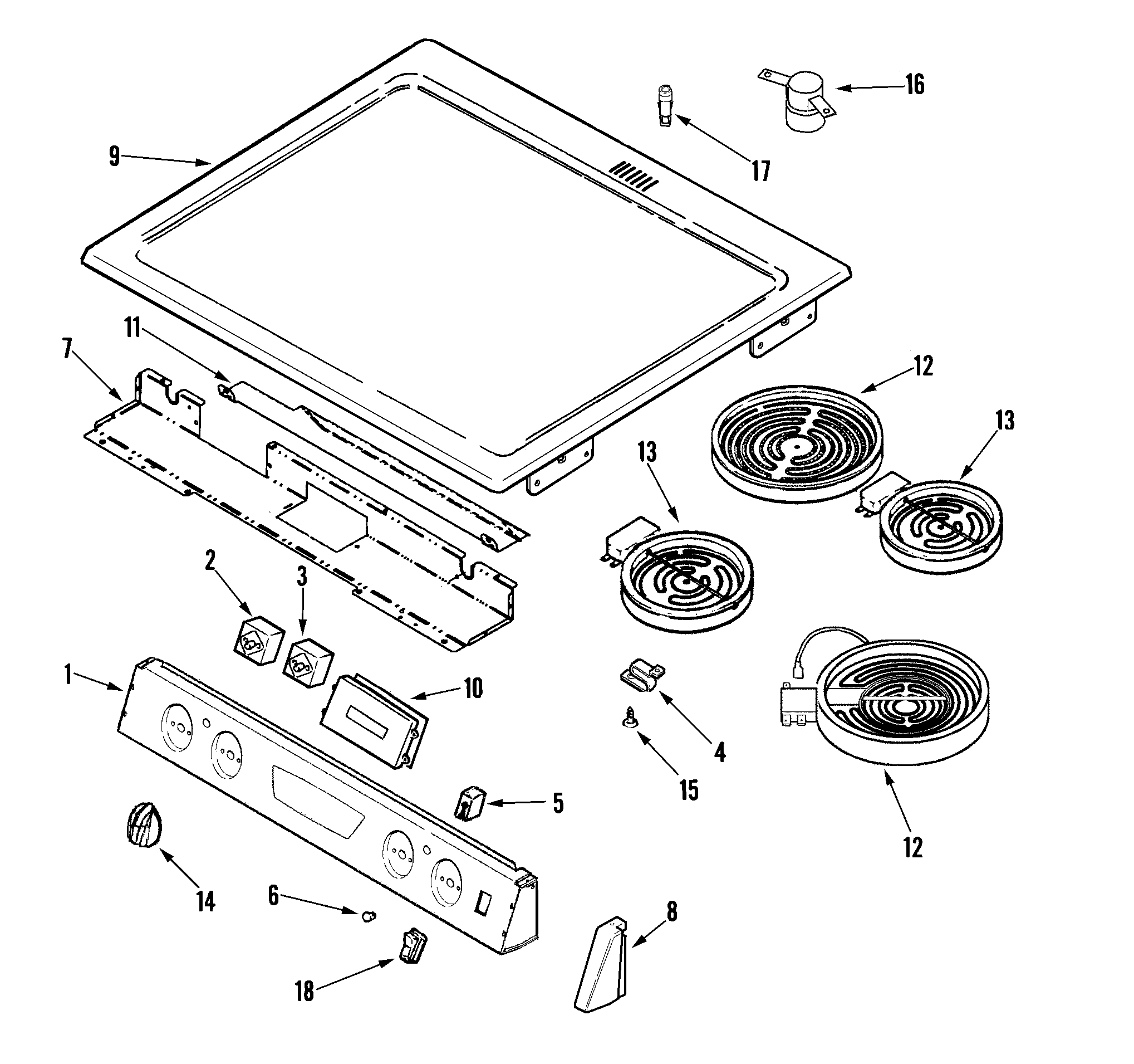 CONTROL PANEL/TOP ASY