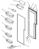 Refrigerator door