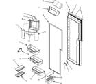 Maytag MZD2666KEB refrigerator door diagram