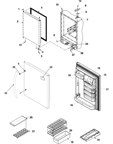 Refrigerator door