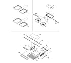 Amana ABL2037FES0 refrigerator shelving diagram