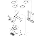 Amana ABL2533FES0 refrigerator shelving diagram