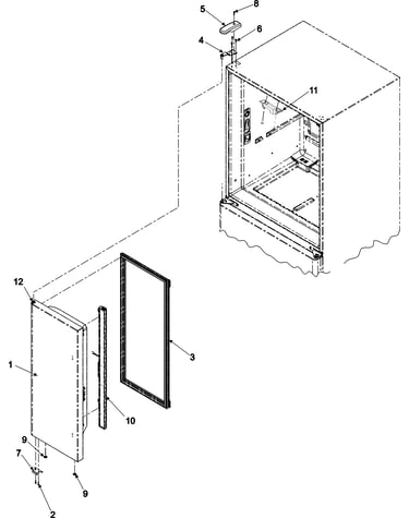 Left refrigerator door