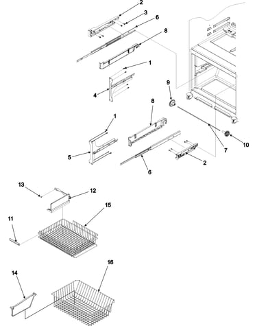 Freezer shelving