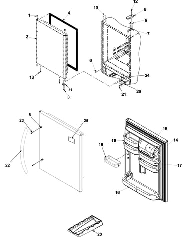 Refrigerator door