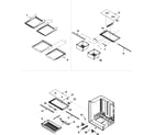 Amana ABL2233FES0 refrigerator shelving diagram