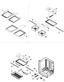 Refrigerator shelving