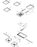 Refrigerator shelving