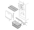 Amana AQU1827BRW freezer compartment diagram