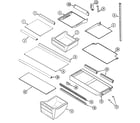 Crosley CT21A5A shelves & accessories diagram