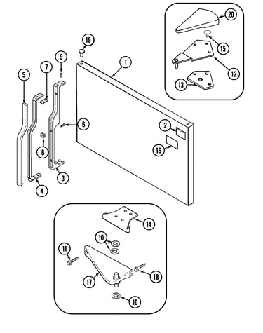 Freezer outer door