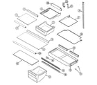 Crosley CT21A5Q shelves & accessories (bisque) diagram