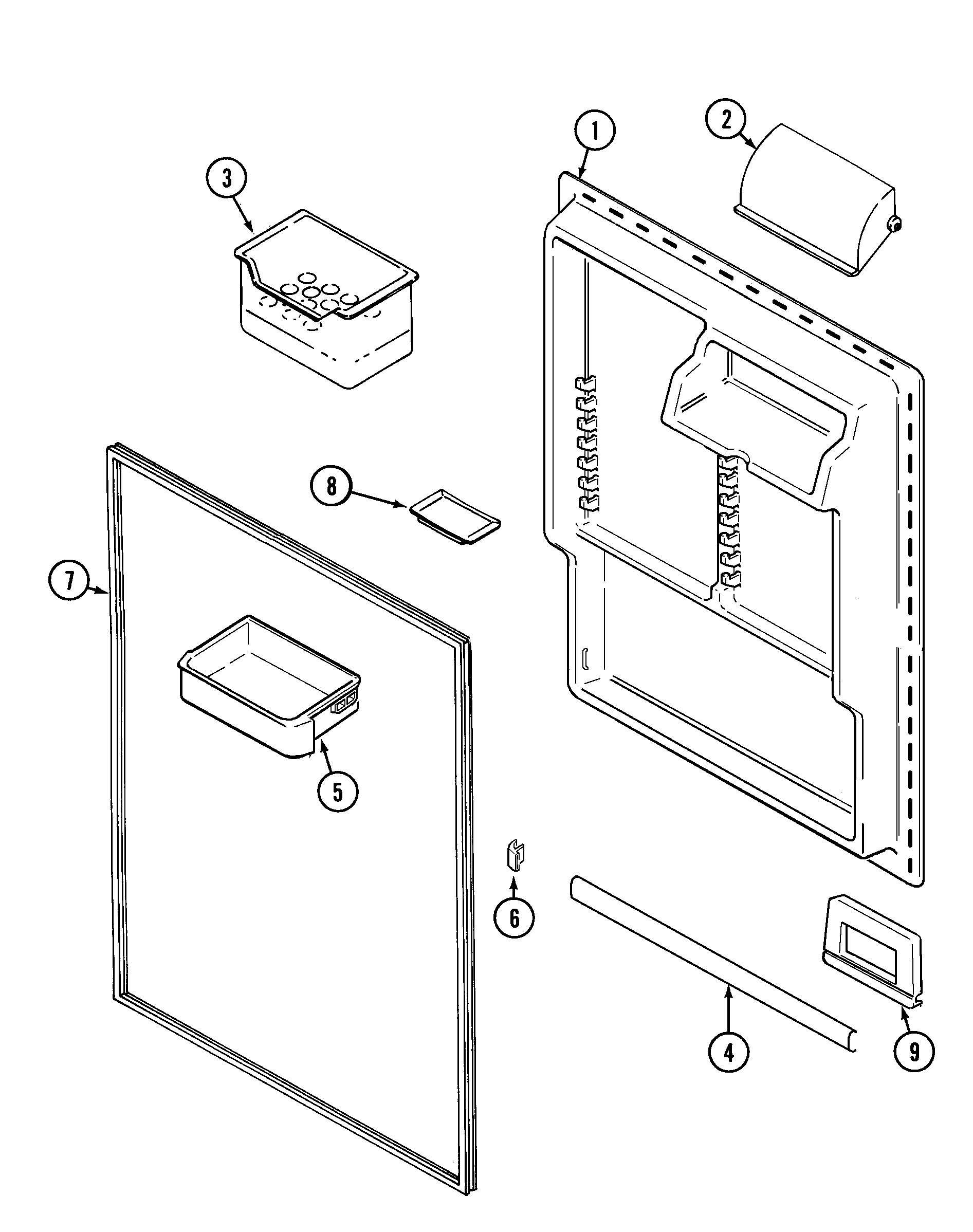 FRESH FOOD INNER DOOR (BISQUE)