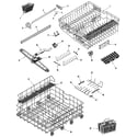 Jenn-Air JDB1100AWW rail & rack assembly diagram