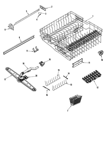 Rail & rack assembly (upr)
