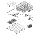 Maytag MDB9750AWQ rail & rack assembly (mdl/lwr) diagram