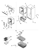 Interior cabinet & freezer shelves