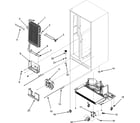 Maytag MZD2667HEW evaporator assy./rollers/water tank diagram