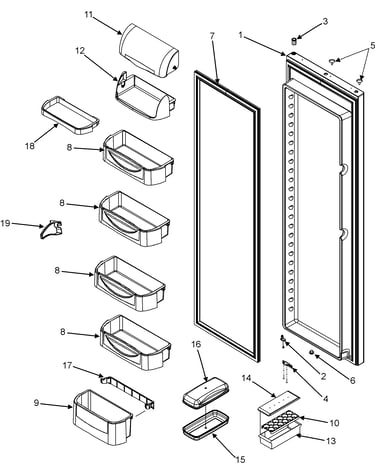 Refrigerator door (series 10)