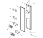 Maytag MSD2657HEB freezer door (series 10) diagram