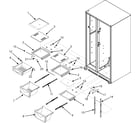 Maytag MSD2657HEW crisper assembly (series 50) diagram