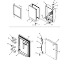 Crosley CB19G6Q refrigerator door diagram