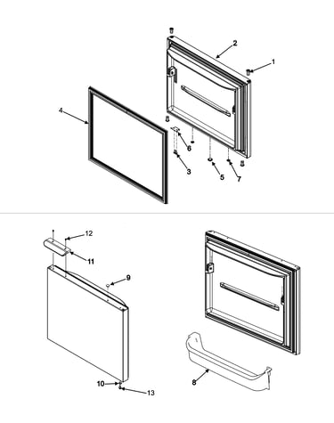 Freezer door