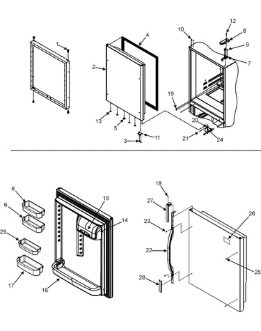 Refrigerator door