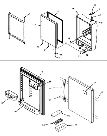 Refrigerator door