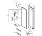 Maytag GC2225GEKS refrigerator door (gc2225gekb/s/w) diagram