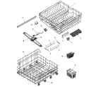Maytag MDBTT75AWQ rail & rack assembly diagram