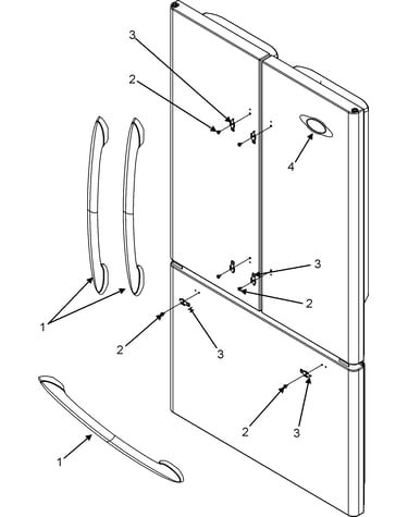 Handles (mff2557heb/q/s/w-series 10)