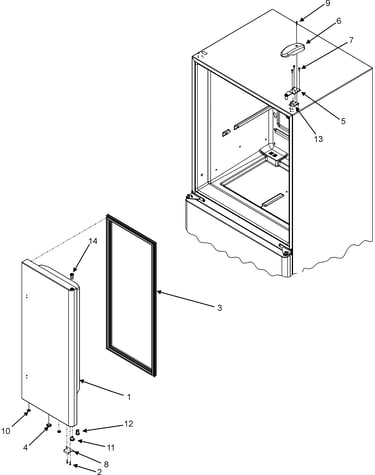 Right refrigerator door