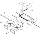 Maytag MFF2557HES crisper assembly diagram