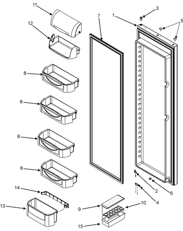 Refrigerator door