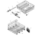 Admiral DDB1501AWZ track & rack assembly diagram