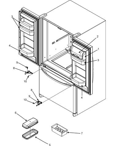Ref dr storage & center hinges