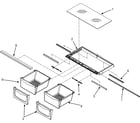 Maytag MFC2061HEB crisper assembly diagram