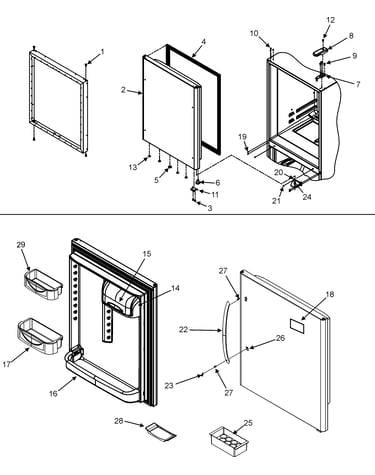 Refrigerator door