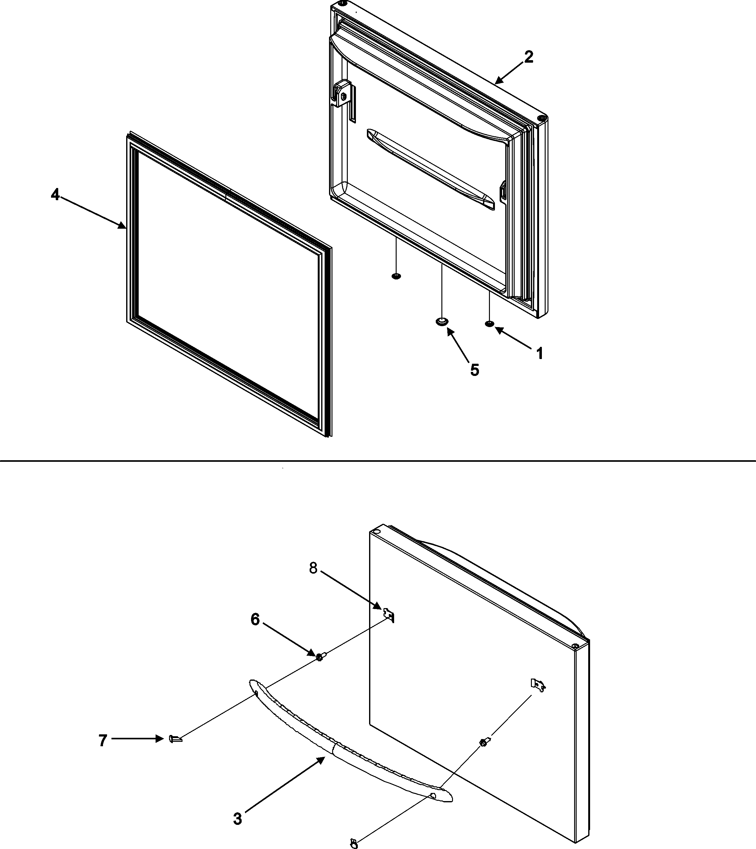 Freezer door