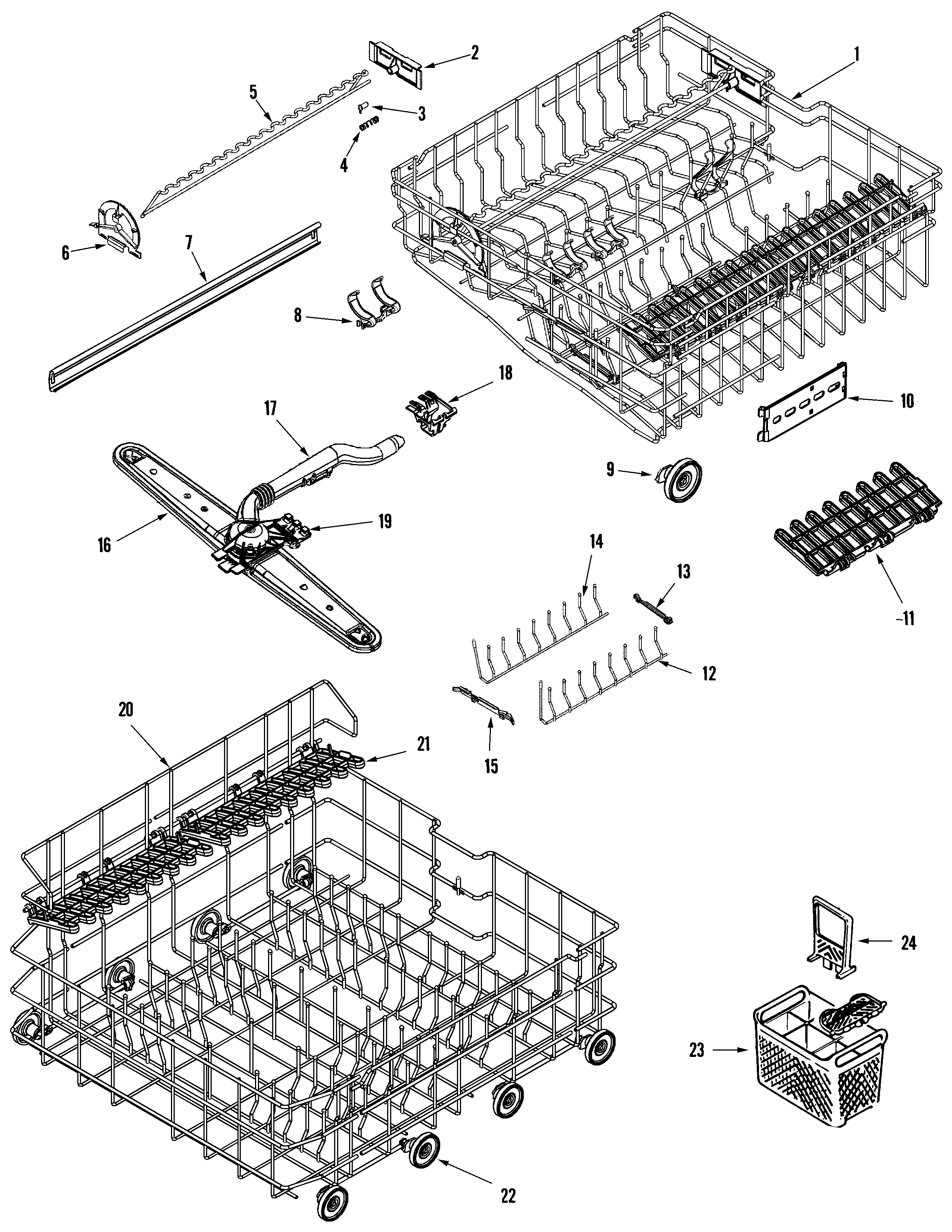 Rail & rack assembly