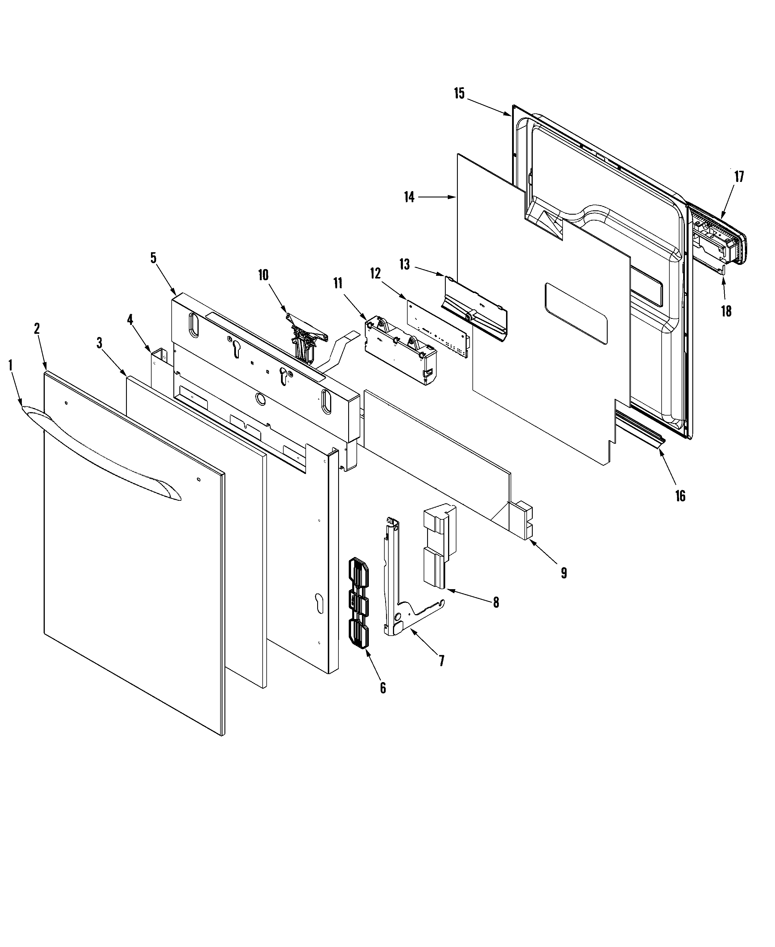 CONTROL PANEL & DOOR