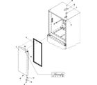Kenmore Elite 59676572600 right refrigerator door diagram