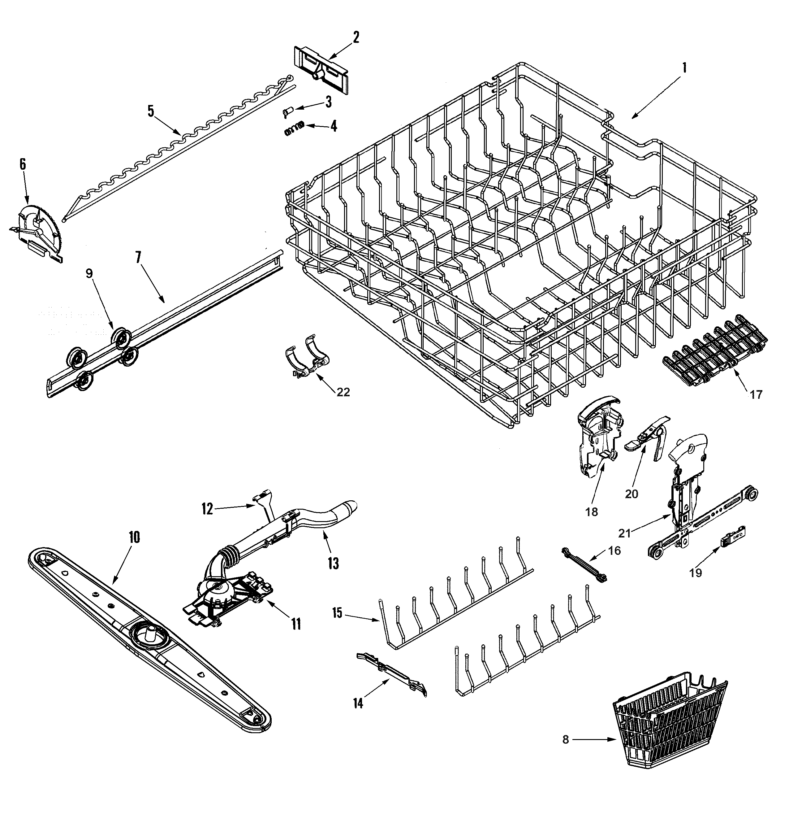 Track & rack assembly (upr)