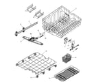 Maytag MDB9601AWB track & rack assembly (middle/lwr) diagram