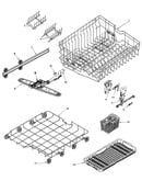 Track & rack assembly (middle/lwr)