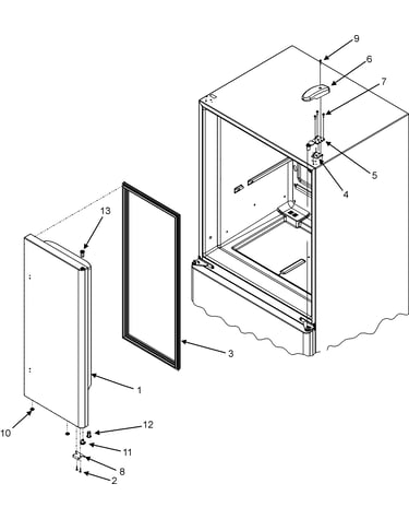 Right refrigerator door