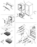 Interior cabinet/frz shelves/toe grille