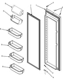 Refrigerator door