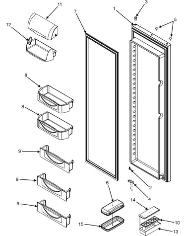 Refrigerator door